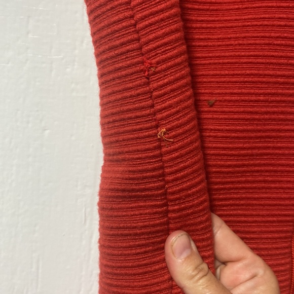 Vintage 1960s reddish orange Hannah Troy Dress with matching cropped jacket sz 6 - Picture 10 of 16